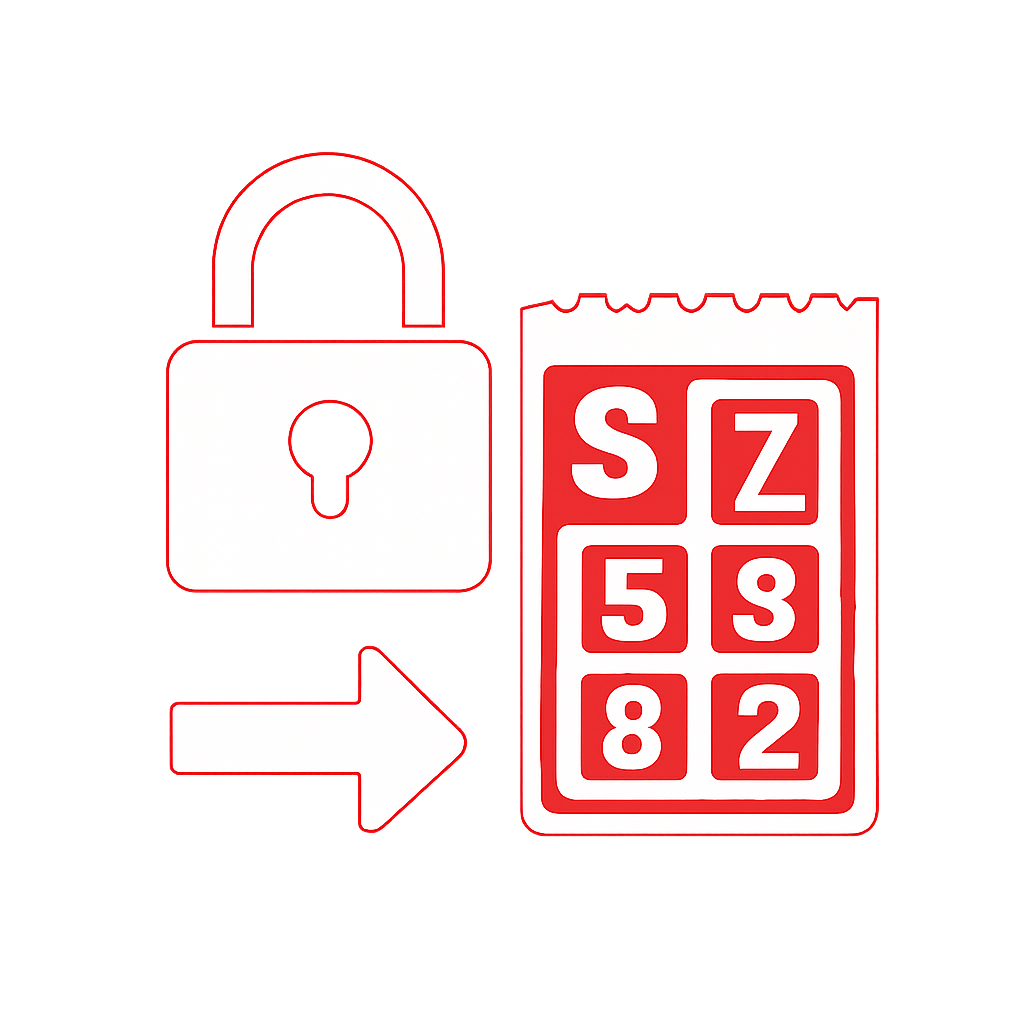 An educational diagram on secure access for 1 Lottery.