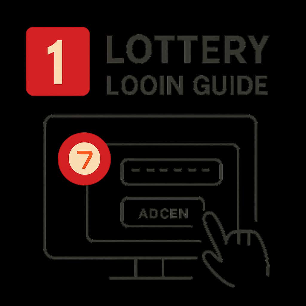 Illustration depicting key features of the 1 Lottery Login Guide.