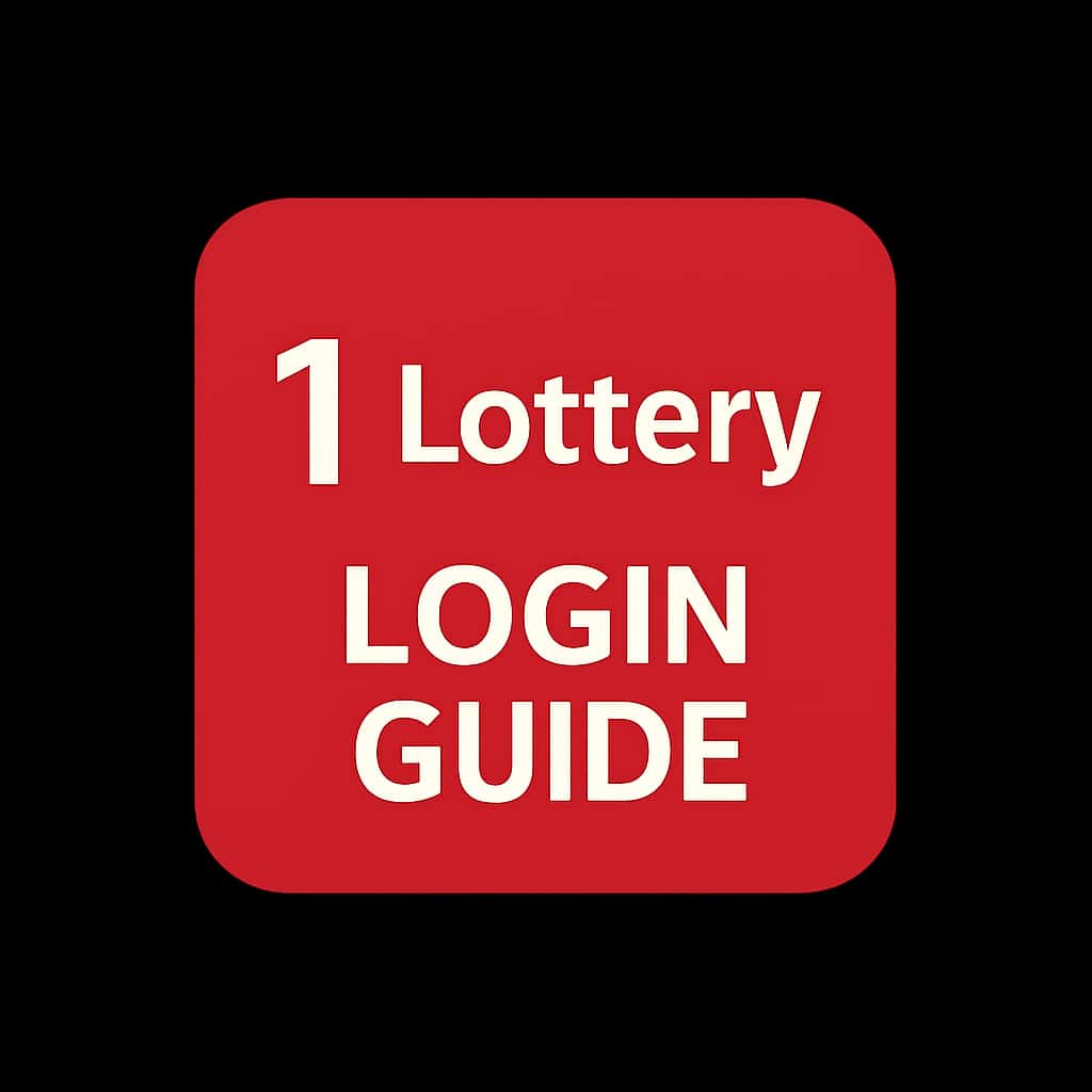 Icon representing the 1 Lottery Login Guide for secure access.