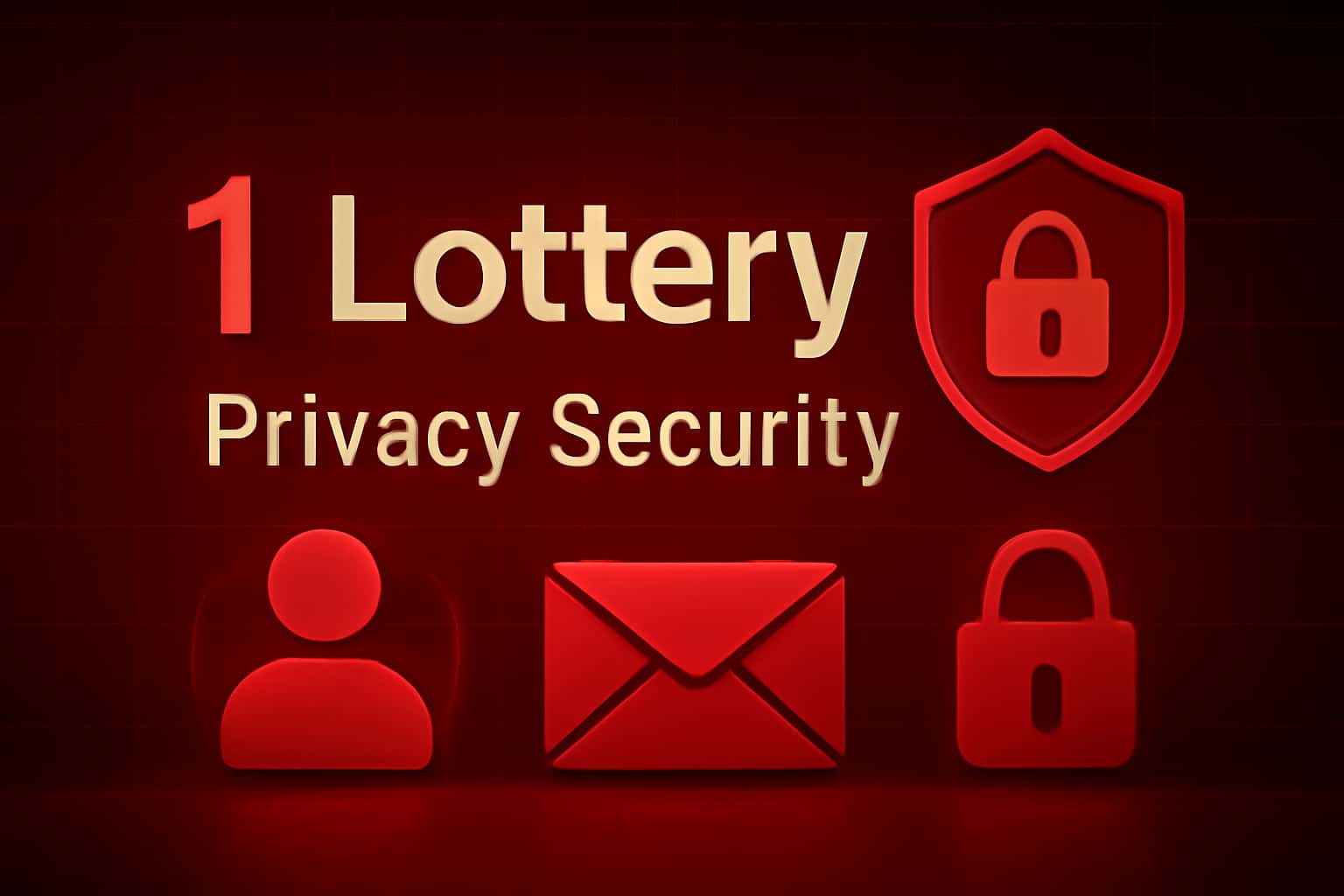 A visualization representing security measures for 1 Lottery accounts.