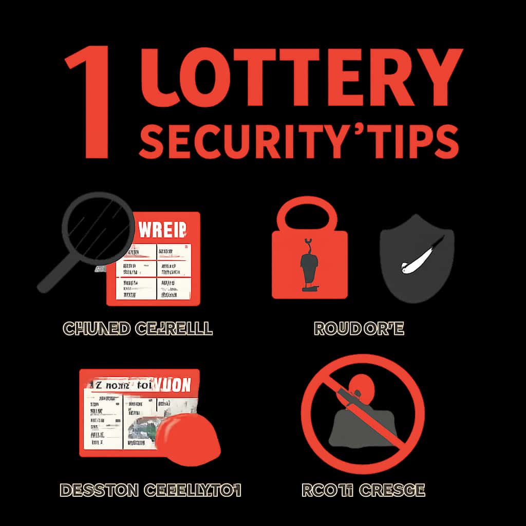 Illustrative diagram detailing important security measures for 1 Lottery.
