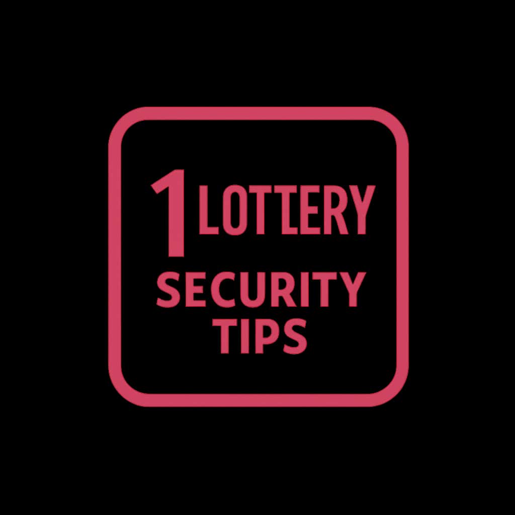 A badge symbolizing security tips for 1 Lottery accounts.