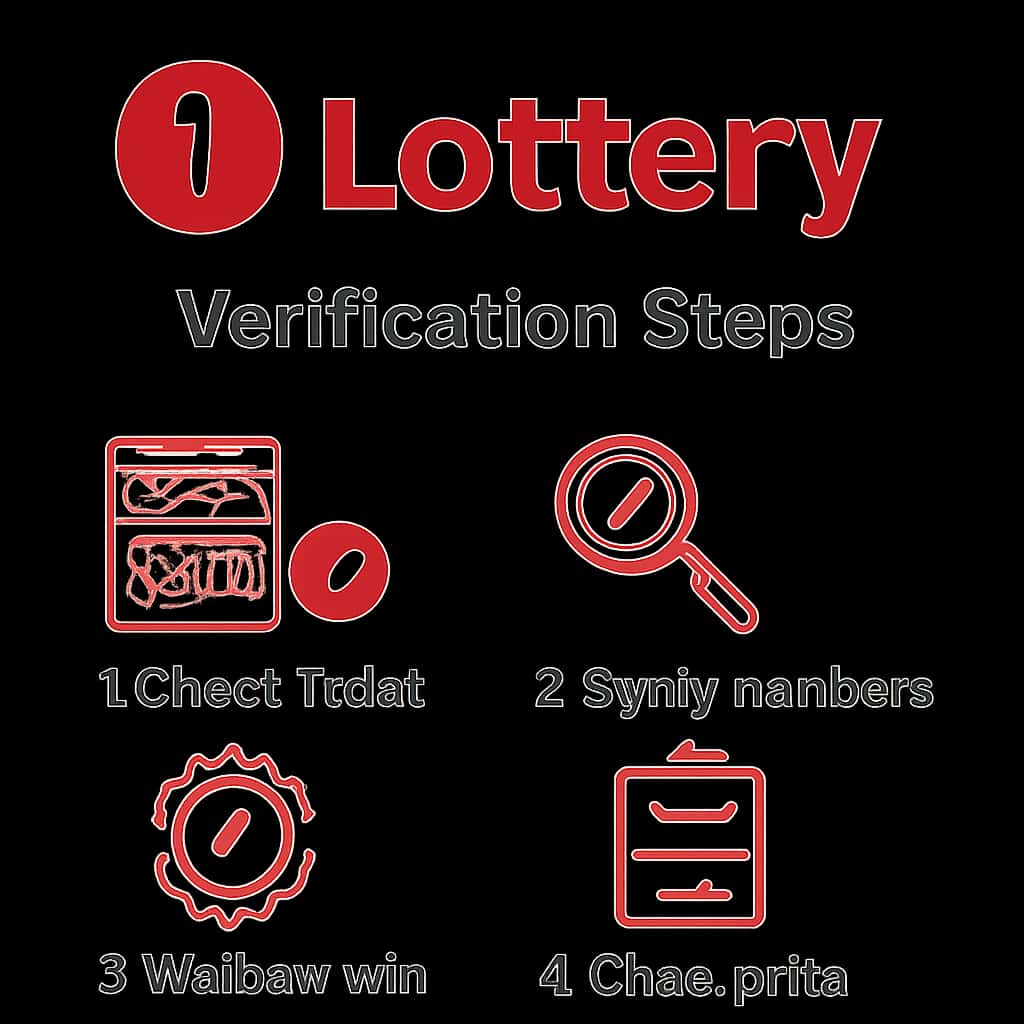 Diagram illustrating the 1 Lottery Verification Steps.