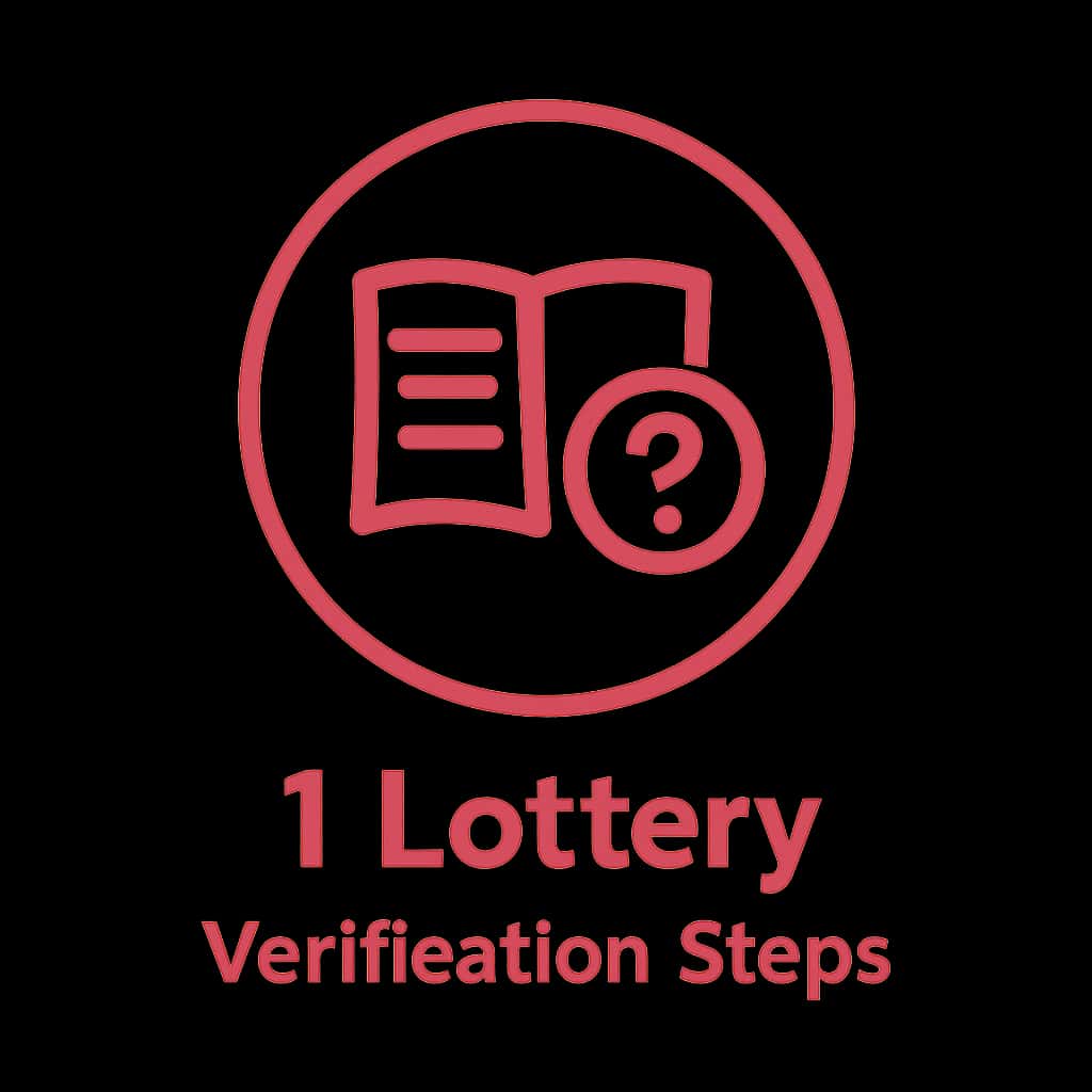 Icon representing 1 Lottery Verification Steps.