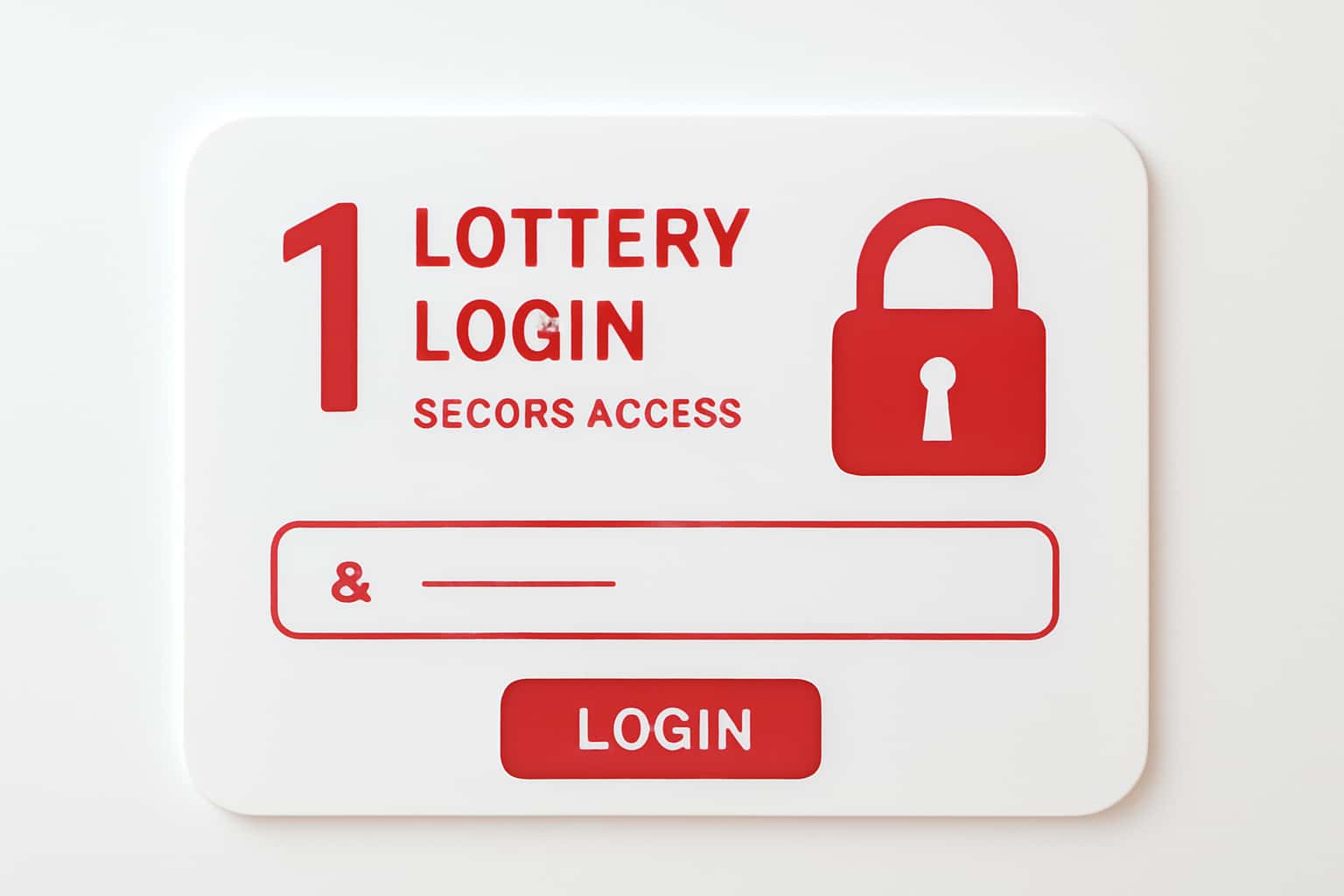 1 Lottery Login - Secure Access Interface