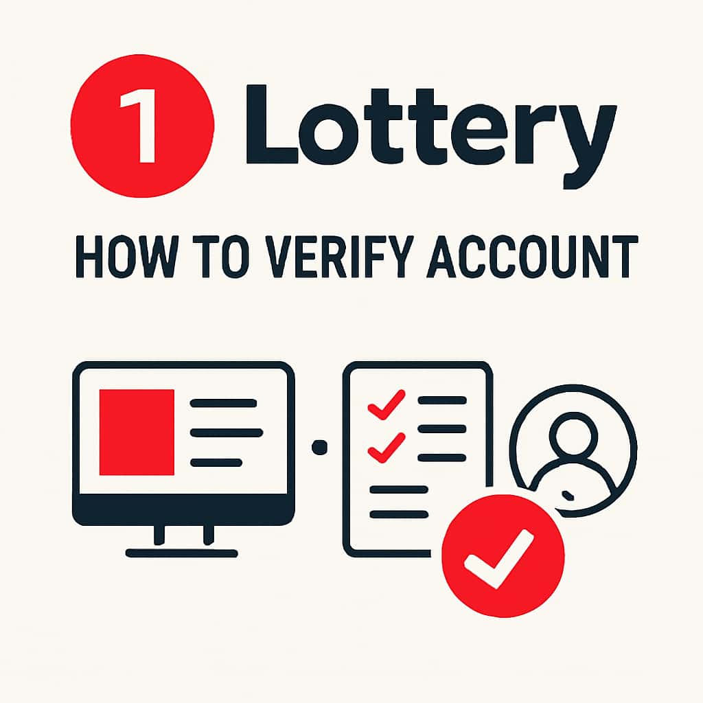 Illustration detailing the verification steps for 1 Lottery.