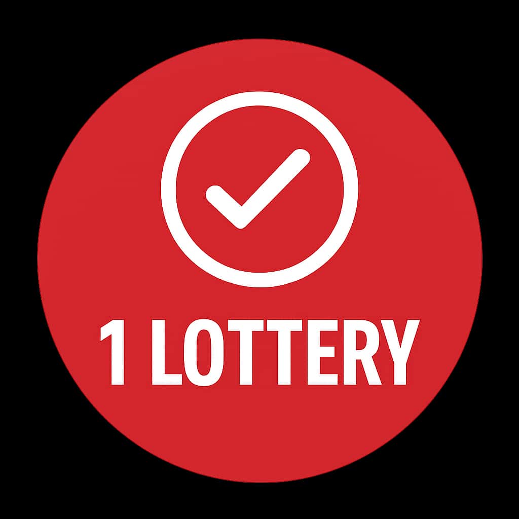 Badge icon for 1 Lottery account verification.