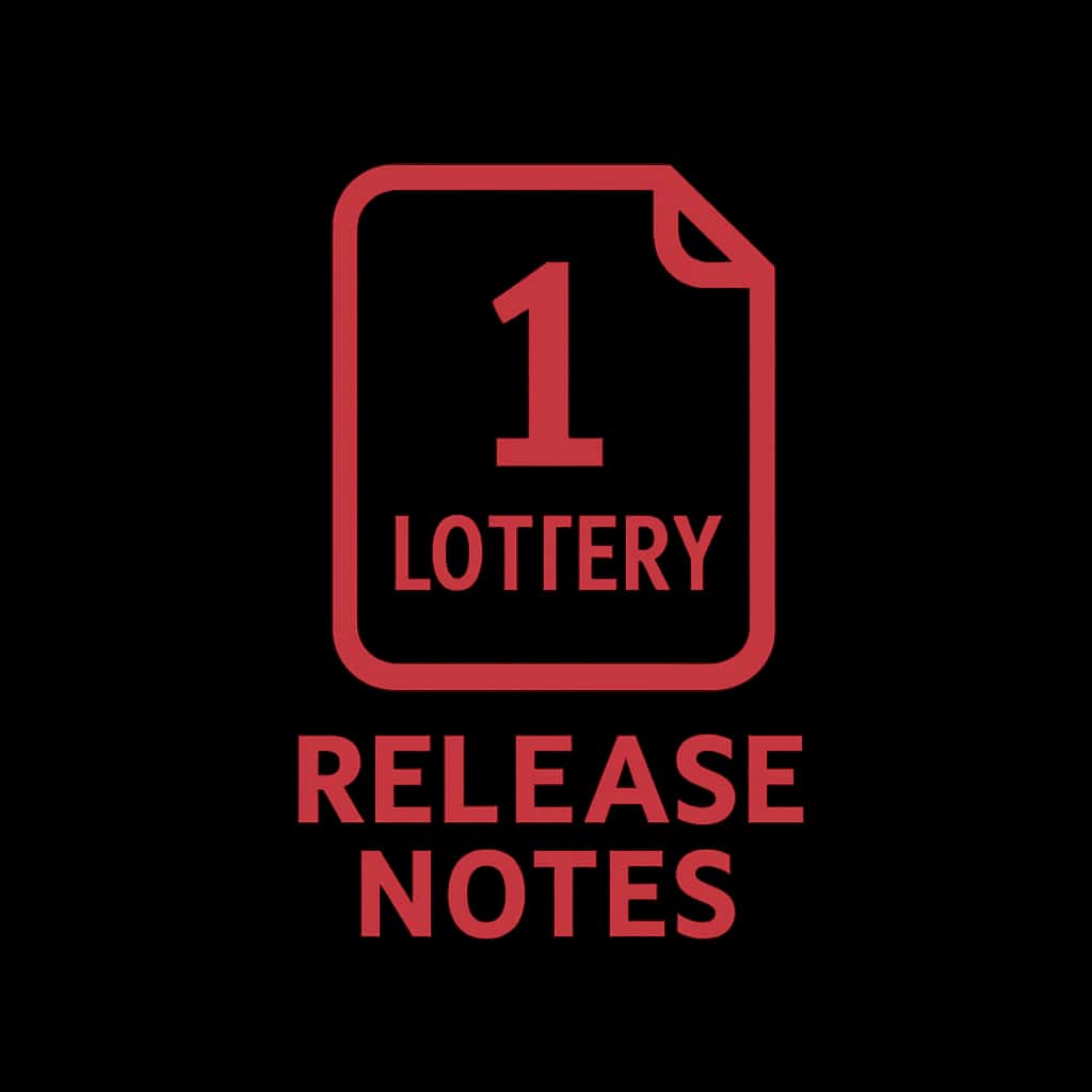 Icon representing 1 Lottery Release Notes help resource.