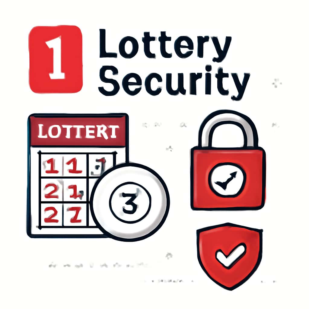 An educational diagram outlining security protocols for 1 Lottery.